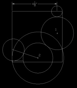 Illustration showing the last circle at the top of the brace