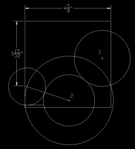 Illustration showing small circle