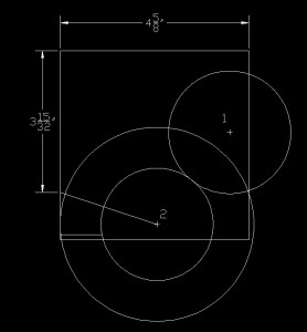 Illustration of second circle at point 2