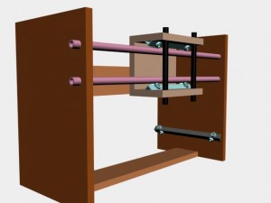 Y-axis gantry with the Z-axis installed